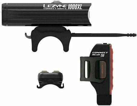 Pyörän valot Lezyne Connect Drive Pro 1000XL / Strip Musta 1000 lm-150 lm Pyörän valot - 2