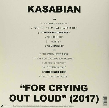 Vinylskiva Kasabian For Crying Out Loud (LP) - 2