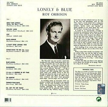Vinyl Record Roy Orbison Sings Lonely and Blue (LP) - 2