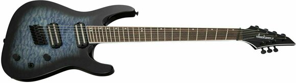 Guitarra electrica multiescala Jackson X Series Soloist Arch Top SLATX7Q IL Transparent Blue Burst - 3