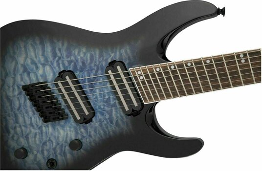 Multiscale electric guitar Jackson X Series Soloist Arch Top SLATX7Q IL Transparent Blue Burst - 5