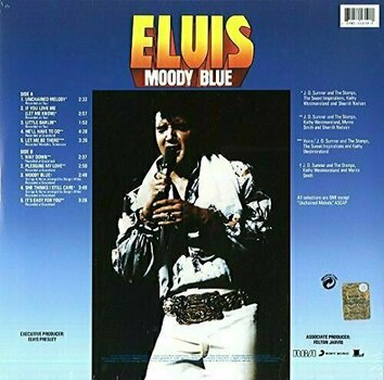 Vinylplade Elvis Presley - Moody Blue (40th Anniversary Edition) (Clear Blue Coloured) (LP) - 2