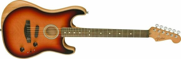 Special Acoustic-electric Guitar Fender American Acoustasonic Stratocaster 3-Tone Sunburst - 4