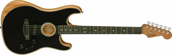 Elektroakusztikus gitár Fender American Acoustasonic Stratocaster Fekete - 4