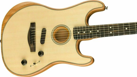 Elektroakustická kytara Fender American Acoustasonic Stratocaster Natural - 3