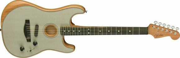 Speciell akustisk-elektrisk gitarr Fender American Acoustasonic Stratocaster Transparent Sonic Blue - 4