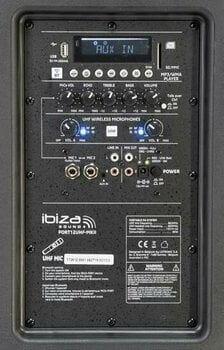 Batteridrevet PA-system Ibiza Sound PORT12UHF-MKII Batteridrevet PA-system - 9