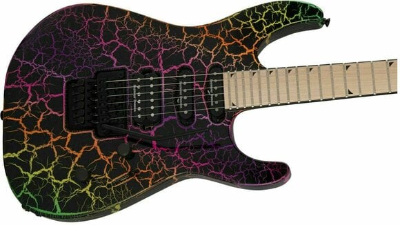 Elektromos gitár Jackson PRO SL3M MN Rainbow Crackle - 5