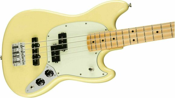 Elektrická baskytara Fender Player Offset Mustang Bass MN Canary Yellow - 4