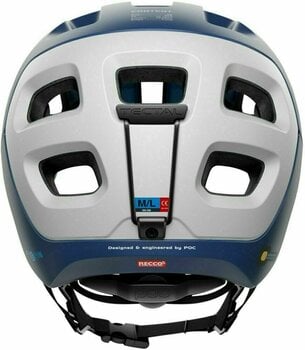 Bike Helmet POC Tectal Race SPIN Lead Blue/Hydrogen White Matt 51-54 Bike Helmet - 4