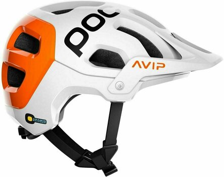 Casco de bicicleta POC Tectal Race SPIN NFC Hydrogen White/Fluorescent Orange AVIP 51-54 Casco de bicicleta - 3