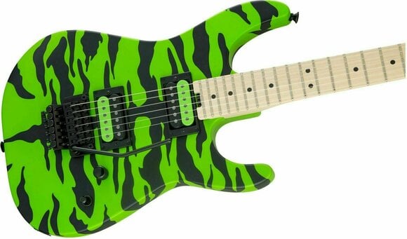 Guitarra eléctrica Charvel Satchel Signature Pro-Mod DK Maple Slime Green Bengal - 5