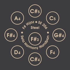 Handpan Sela SE 206 Harmony F Hijaz Handpan - 7