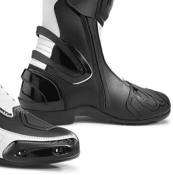 Motociklističke čizme Forma Boots Freccia Black/White 44 Motociklističke čizme - 5