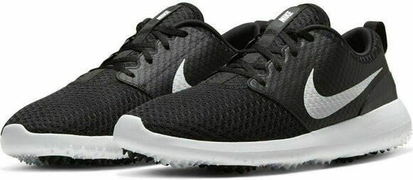 Muške cipele za golf Nike Roshe G Black/Metallic White/White 43 - 3