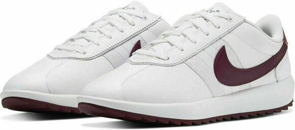Chaussures de golf pour femmes Nike Cortez G White/Villain Red/Barely Grape/Plum Dust 36 - 3