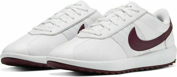 Chaussures de golf pour femmes Nike Cortez G White/Villain Red/Barely Grape/Plum Dust 41 - 3