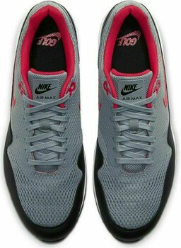 Chaussures de golf pour hommes Nike Air Max 1G Particle Grey/University Red/Black/White 42 - 4