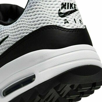 Nike Air Max 1G Mens Golf Shoes White/Black US 7,5 - Muziker