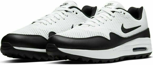 Calçado de golfe para homem Nike Air Max 1G White/Black 42,5 - 3