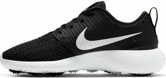 Junior čevlji za golf Nike Roshe G Black/Metallic White/White 36 - 2
