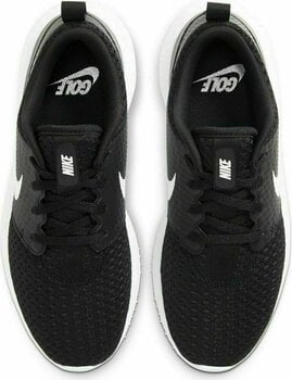 Junior čevlji za golf Nike Roshe G Black/Metallic White/White 36 - 4