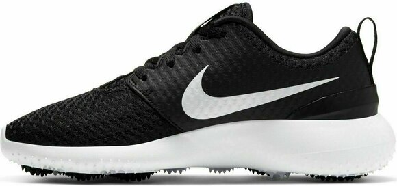Juniorské golfové topánky Nike Roshe G Black/Metallic White/White 37,5 - 2