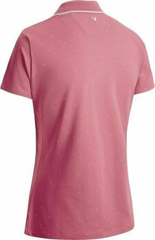 Chemise polo Callaway Chevron Polka Dot Womens Polo Shirt Camellia Rose M - 2