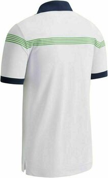Koszulka Polo Callaway Linear Print Mens Polo Shirt Bright White S - 2