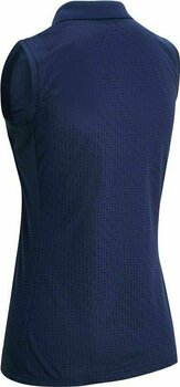Polo Shirt Callaway Sleeveless Tropical Print Womens Polo Shirt Peacoat M - 2