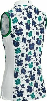 Pikétröja Callaway Sleeveless Flower Print Womens Polo Shirt Brilliant White L - 2