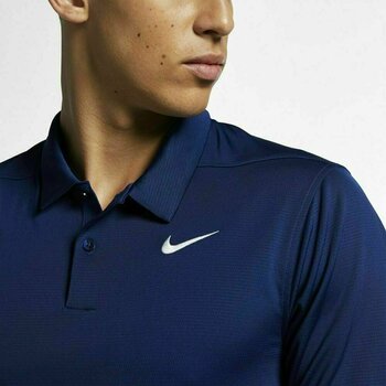 Polo Shirt Nike Dri-Fit Essential Solid Mens Polo Shirt Blue Void/Fat Silver 3XL - 5