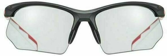 Cyklistické brýle UVEX Sportstyle 802 V Black/Red/White/Smoke Cyklistické brýle - 2