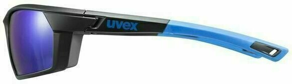 Okulary rowerowe UVEX Sportstyle 225 Black Blue Mat Polarized - 4