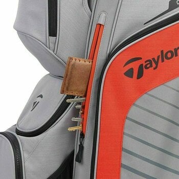 Чантa за голф TaylorMade Cart Lite Grey/Dark Blood Orange Чантa за голф - 5