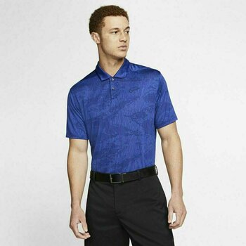 Polo Shirt Nike Dri-Fit Vapor Camo Jacquard Mens Polo Shirt Blue Void/Deep Royal Blue/Blue Void M - 3