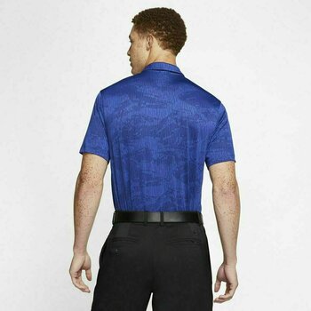 Polo Shirt Nike Dri-Fit Vapor Camo Jacquard Mens Polo Shirt Blue Void/Deep Royal Blue/Blue Void M - 4