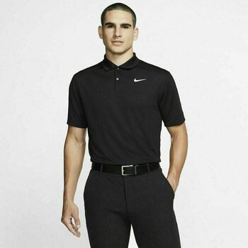 Polo Shirt Nike Dri-Fit Victory Solid Black/White L - 3