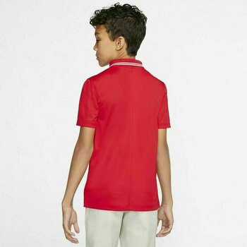 Polo Shirt Nike Dri-Fit Victory Junior Polo Shirt University Red/White L - 4