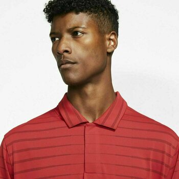 Polo-Shirt Nike TW Dri-Fit Novelty Mens Polo Shirt Gym Red/Black/Black Oxidized S - 6