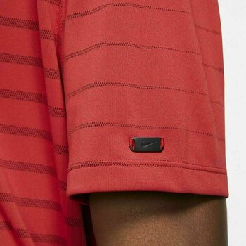 Polo-Shirt Nike TW Dri-Fit Novelty Mens Polo Shirt Gym Red/Black/Black Oxidized S - 8
