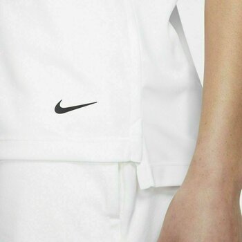 Polo Nike Dri-Fit Victory Solid Sleeveless Womens Polo Shirt White/Black/Black S - 8