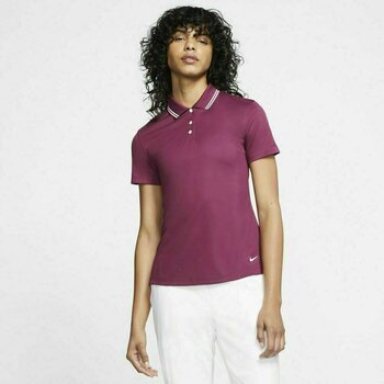 Polo majice Nike Dri-Fit Victory Solid Womens Polo Shirt Villain Red/White/White XL - 3