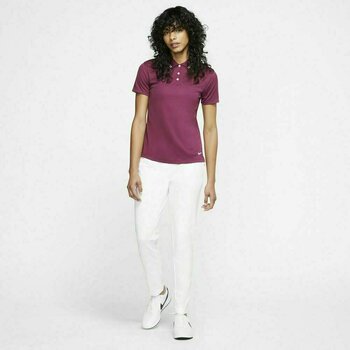 Polo Nike Dri-Fit Victory Solid Womens Polo Shirt Villain Red/White/White XL - 5