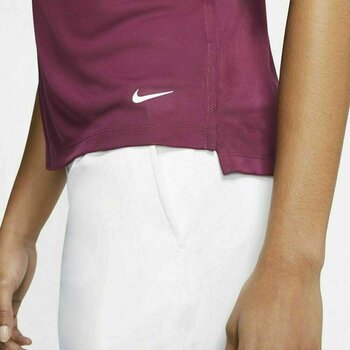 Camiseta polo Nike Dri-Fit Victory Solid Womens Polo Shirt Villain Red/White/White XL - 8