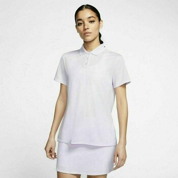 Polo Nike Dri-Fit Victory Solid Womens Polo Shirt Barely Grape/White/White M - 3