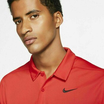 Camiseta polo Nike Dri-Fit Essential Solid University Red/Black XL - 5