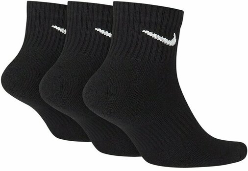 Sokker Nike Everyday Cushioned Ankle Socks (3 Pair) Black/White S - 2