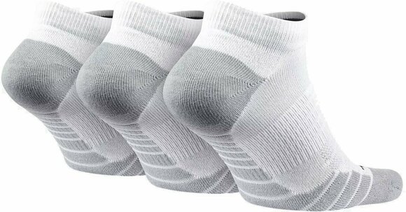 Meias Nike Everyday Max Cushion No-Show Socks (3 Pair) White/Wolf Grey/Black M - 2