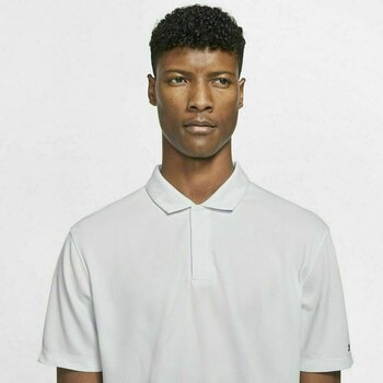 Polo trøje Nike TW Dri-Fit Camo Jacquard Mens Polo Shirt White/Black S - 6